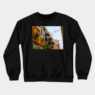 Colorful Maltese Street Crewneck Sweatshirt